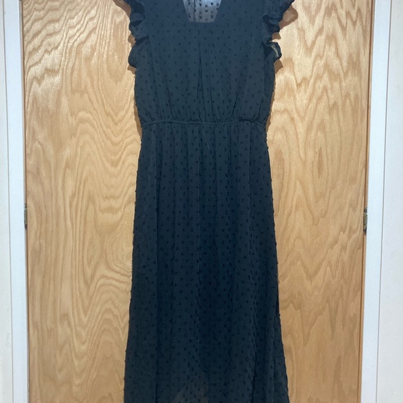 Monteau Black Ruffle Maxi Dress - Picture 2 of 4